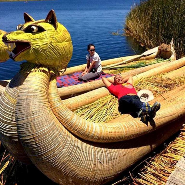 Uros Aruma-Uro On Uros Floating Islands Hotel Пуно Екстериор снимка